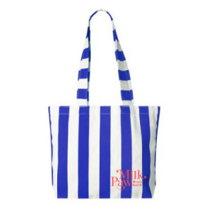 Bolsa a rayas de algodón reciclado 210gr