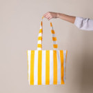Bolsa a rayas de algodón reciclado 210gr
