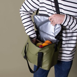 Bolsa nevera de PU con asa ajustable 2