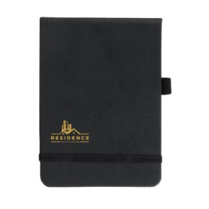 Libreta de bolsillo de tapa dura con goma elástica de cierre