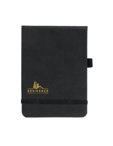 Libreta de bolsillo de tapa dura con goma elástica de cierre