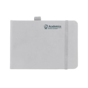 Libreta de bolsillo de tapa dura con goma elástica de cierre