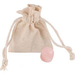 Piedra natural energética en bolsa de algodón