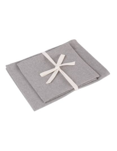 Set de mantel individual y servilleta de algodón reciclado