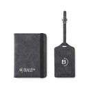 Set de porta pasaporte e identificador de maleta de PU