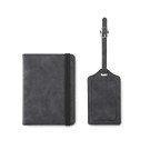 Set de porta pasaporte e identificador de maleta de PU