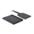 Set de porta pasaporte e identificador de maleta de PU