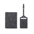 Set de porta pasaporte e identificador de maleta de PU