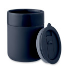 Vaso de cerámica con funda de silicona y tapa 330ml