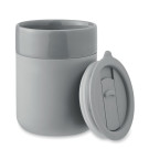 Vaso de cerámica con funda de silicona y tapa 330ml
