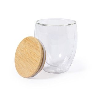 Vaso térmico de cristal de borosilicato con tapa 250ml 2