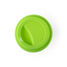 Vaso de cristal con tapa y banda de silicona 350ml