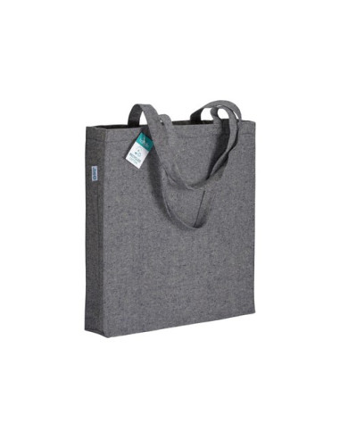 Bolsa de algodón reciclado 280 g/m2 con fuelle Bolsa de algodón reciclado 280 g/m2 con fuelle