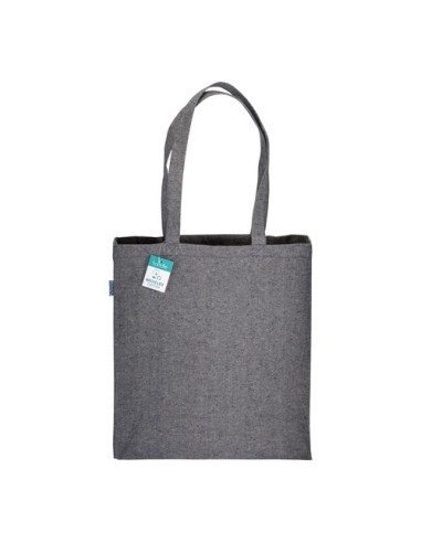 Bolsa de algodón reciclado 280 g/m2 con fuelle Bolsa de algodón reciclado 280 g/m2 con fuelle