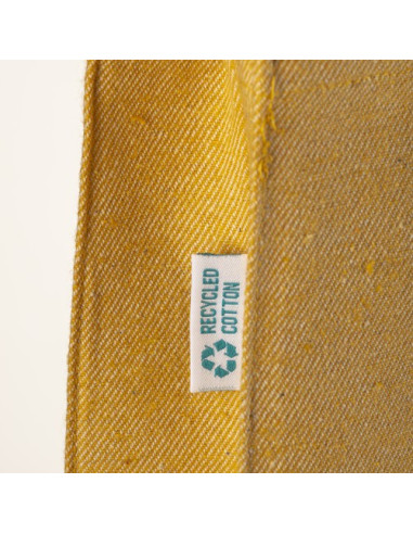 Bolsa de algodón reciclado 280 g/m2 con fuelle Bolsa de algodón reciclado 280 g/m2 con fuelle