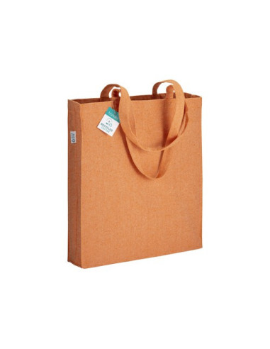 Bolsa de algodón reciclado 280 g/m2 con fuelle Bolsa de algodón reciclado 280 g/m2 con fuelle