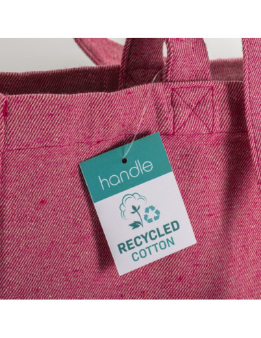 Bolsa de algodón reciclado 280 g/m2 con fuelle Bolsa de algodón reciclado 280 g/m2 con fuelle