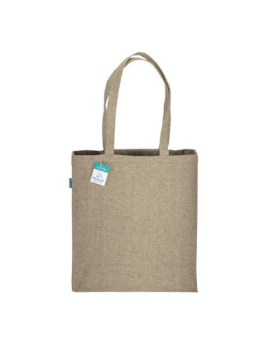 Bolsa de algodón reciclado 280 g/m2 con fuelle Bolsa de algodón reciclado 280 g/m2 con fuelle