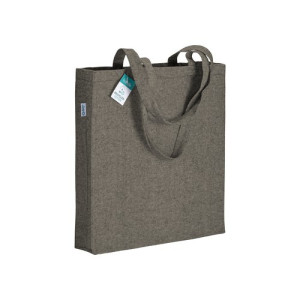 Bolsa de algodón reciclado 280 g/m2 con fuelle 2