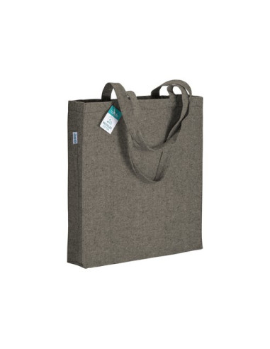 Bolsa de algodón reciclado 280 g/m2 con fuelle Bolsa de algodón reciclado 280 g/m2 con fuelle