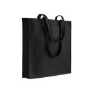 Bolsa de algodón de colores 220gr con fuelle y asas largas
