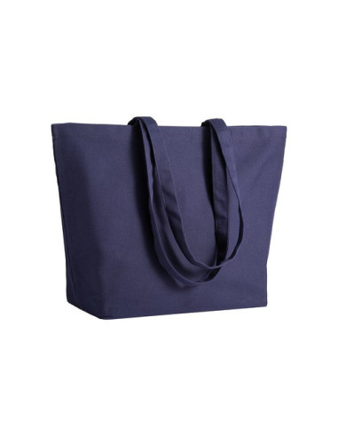 Bolsa de algodón XL de 280 gr con asas largas y fuelle
