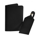 Set de viaje funda de pasaporte e identificador de maleta