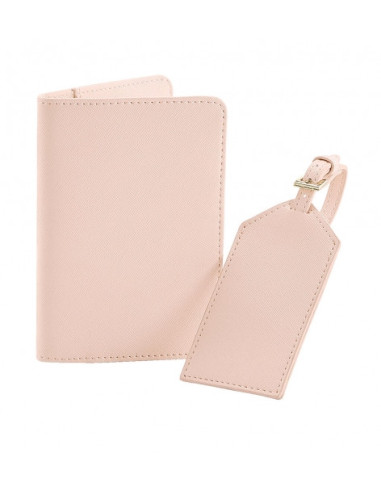Set de viaje funda de pasaporte e identificador de maleta