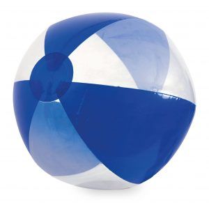 Balón de playa de rayas transparente