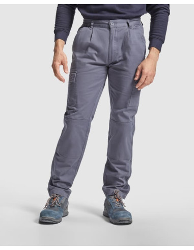 Pantalón de trabajo de algodón con rodilleras reforzadas Safety