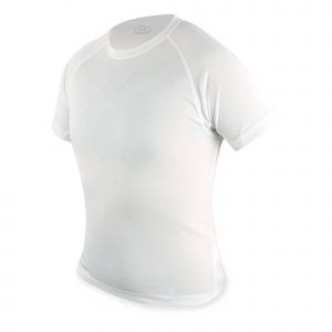 Camiseta técnica de poliéster blanca