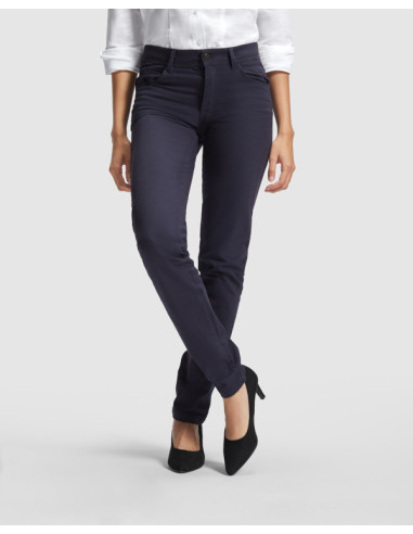 Pantalón vaquero de mujer elástico y entallado Hilton