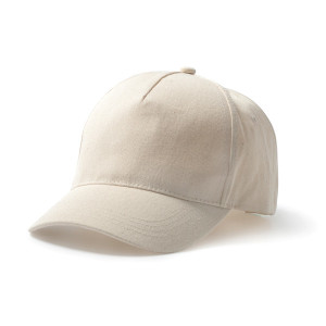 Gorra de 5 paneles de algodón orgánico 100%