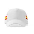 Gorra de algodón peinado con bandera de España