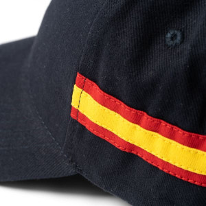 Gorra de algodón peinado con bandera de España 2