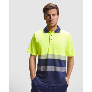 Polo técnico de alta visibilidad de manga corta Vega 2
