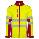 Chaqueta de softshell bicolor de alta visibilidad Antares