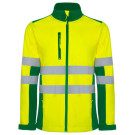 Chaqueta de softshell bicolor de alta visibilidad Antares