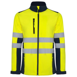 Chaqueta de softshell bicolor de alta visibilidad Antares