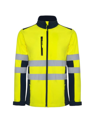 Chaqueta de softshell bicolor de alta visibilidad Antares