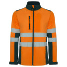 Chaqueta de softshell bicolor de alta visibilidad Antares