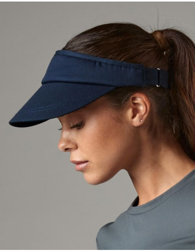 Visera deportiva de algodón para mujer