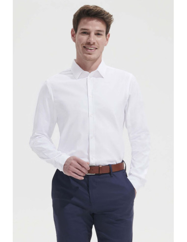 Camisa de espiguilla de corte recto para hombre Brody Men
