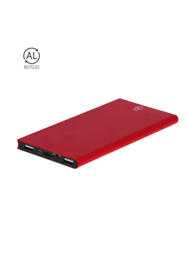 Power bank de 8000 mAh de aluminio reciclado
