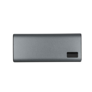 Power bank 10000 mAh de aluminio reciclado cromado 2