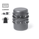 Set de menaje para camping compacto