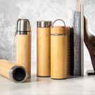 Termo de bambú con interior de acero inoxidable de 500ml