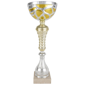 Copa trofeo dorada Paperino con base de mármol