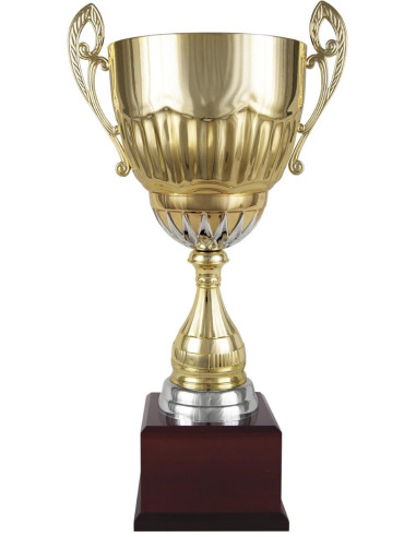 Copa deportiva Impero dorada con asas decorativas