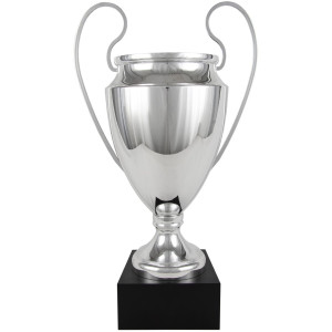 Copa deportiva Champions con base negra